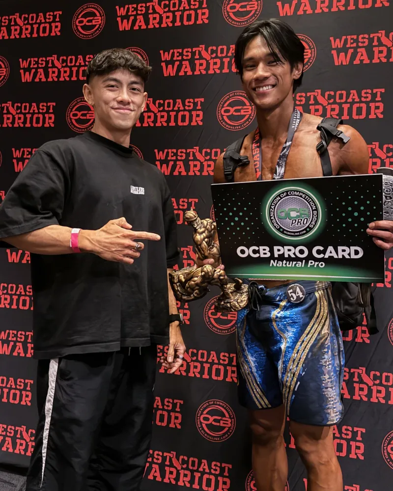 Limitless athlete earning his OCB Pro Card at West Coast Warrior